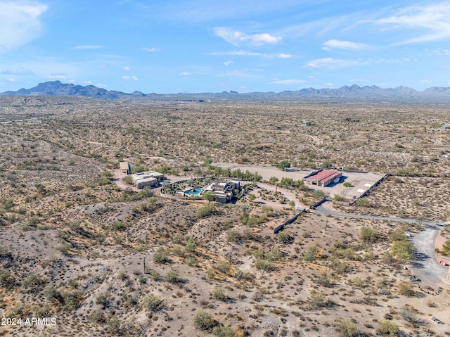 bird's eye view featuring a mountain view