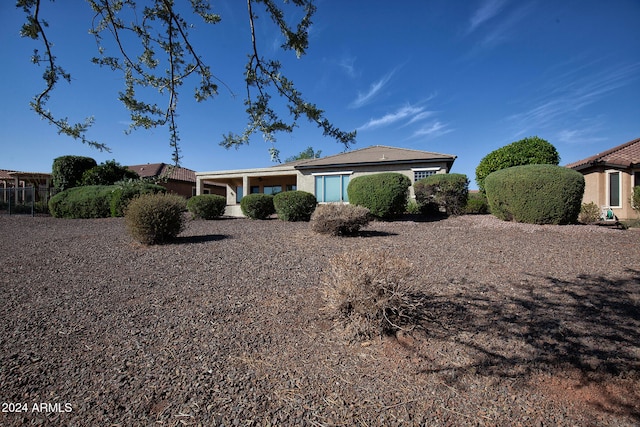 view of rear view of property