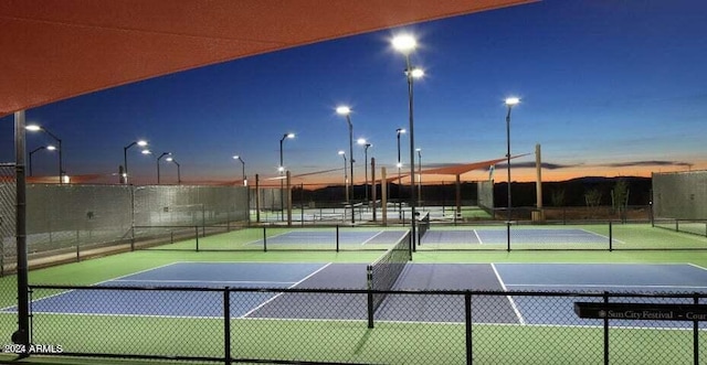 view of tennis court