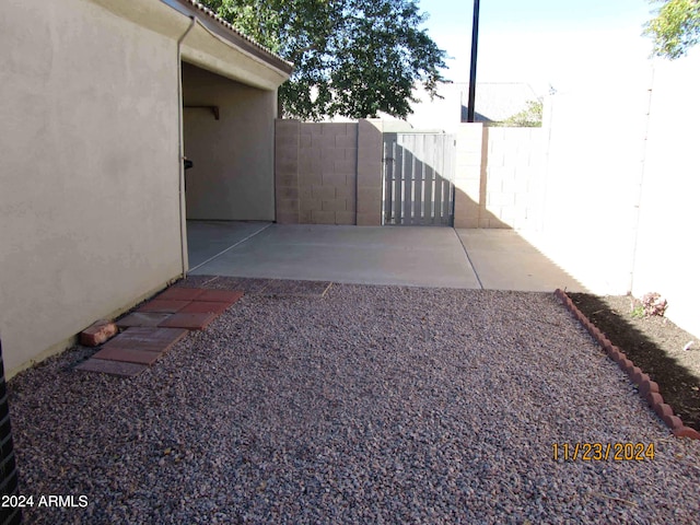 exterior space with a patio