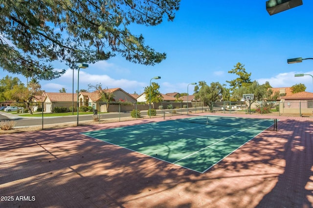 view of tennis court