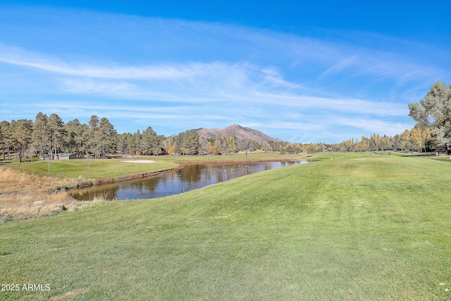 2665 N Valley View Rd Unit 10130, Flagstaff, AZ 86004 - water view with a mountain backdrop and a golf course