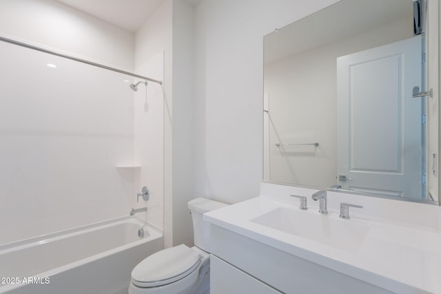 11857 N Luckenbach St, Surprise, AZ 85388 - bathroom featuring vanity, toilet, and shower / washtub combination