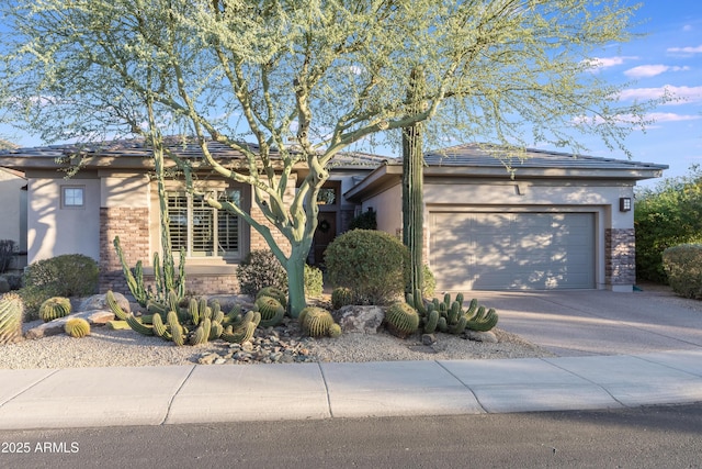 ranch-style home featuring a garage