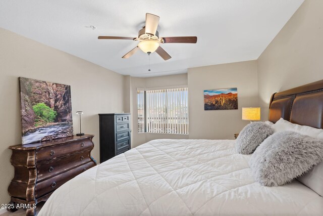 4200 N Miller Rd Unit 408, Scottsdale, AZ 85251 - bedroom featuring ceiling fan