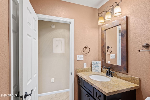 4200 N Miller Rd Unit 408, Scottsdale, AZ 85251 - bathroom featuring vanity and tile patterned flooring