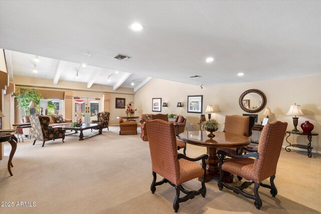 4200 N Miller Rd Unit 408, Scottsdale, AZ 85251 - dining area featuring light colored carpet and recessed lighting
