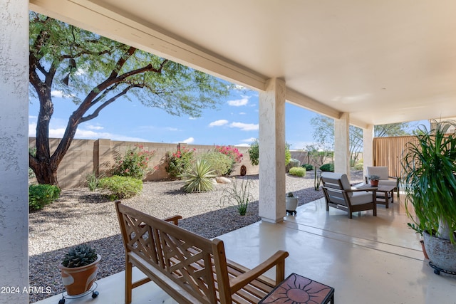 view of patio / terrace with outdoor lounge area