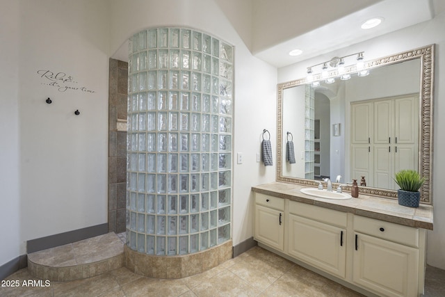 4915 N Greentree Dr, Litchfield Park, AZ 85340 - bathroom with vanity and tile patterned floors