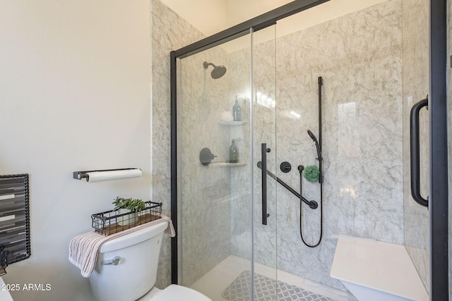 4915 N Greentree Dr, Litchfield Park, AZ 85340 - bathroom featuring a shower with door and toilet
