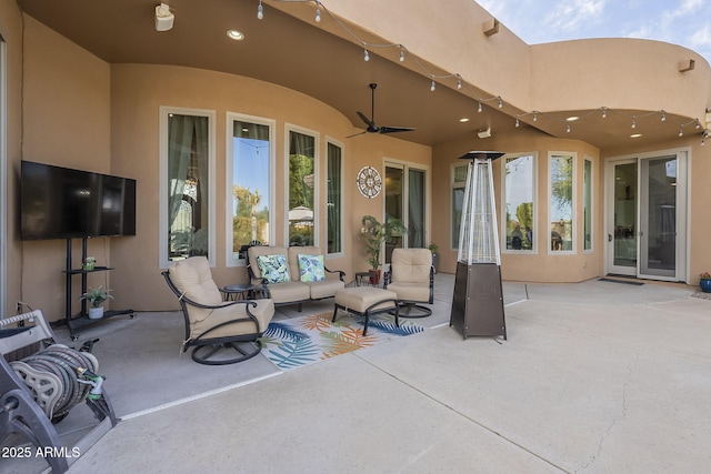 4915 N Greentree Dr, Litchfield Park, AZ 85340 - view of patio with ceiling fan and an outdoor living space