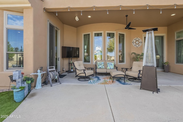 4915 N Greentree Dr, Litchfield Park, AZ 85340 - view of patio with outdoor lounge area and ceiling fan