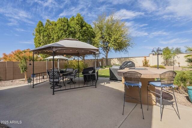 4915 N Greentree Dr, Litchfield Park, AZ 85340 - view of patio / terrace with a gazebo
