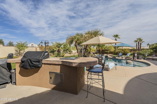 4915 N Greentree Dr, Litchfield Park, AZ 85340 - exterior space with grilling area and a patio area