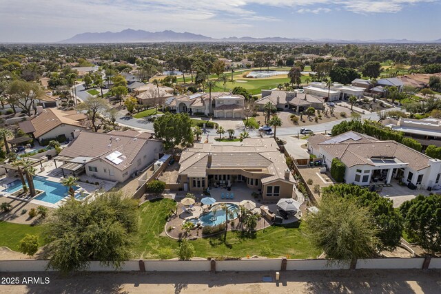 4915 N Greentree Dr, Litchfield Park, AZ 85340 - birds eye view of property with a mountain view