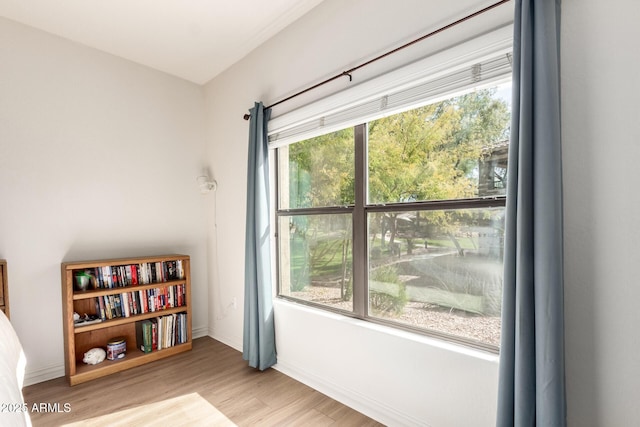 interior space featuring light wood-type flooring