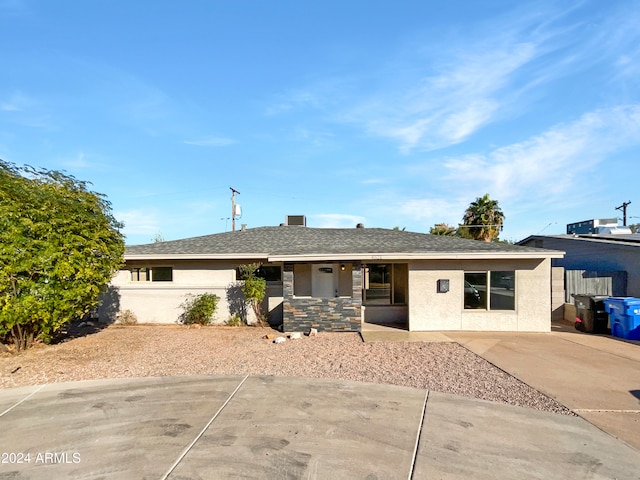 view of ranch-style house