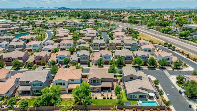 974 W Zion Way, Chandler, AZ 85248 - aerial perspective of suburban area featuring mountains and a pool area
