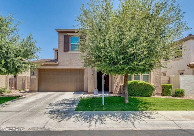 974 W Zion Way, Chandler, AZ 85248 - obstructed view of property with stucco siding, concrete driveway, and a garage