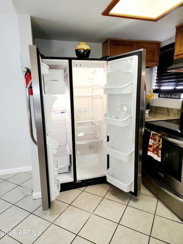 interior space featuring stainless steel appliances