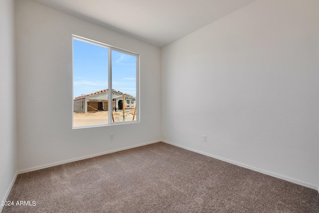 view of carpeted empty room