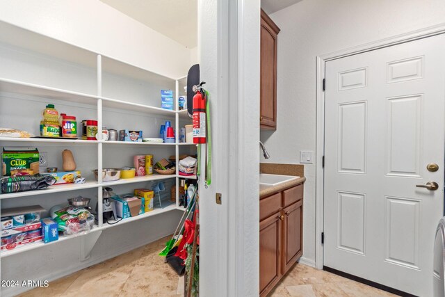 pantry featuring sink