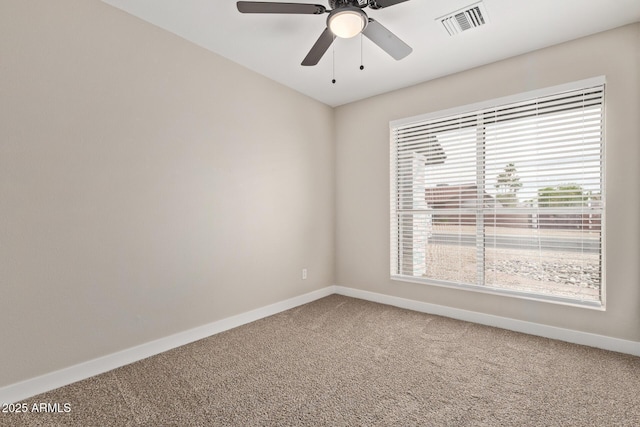 1416 W Highland St, Chandler, AZ 85224 - carpeted spare room featuring baseboards and ceiling fan