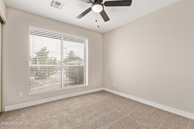 1416 W Highland St, Chandler, AZ 85224 - empty room featuring carpet flooring, baseboards, and ceiling fan