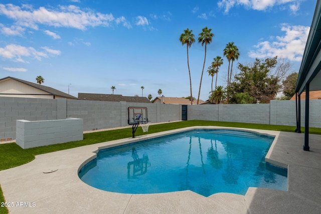 1416 W Highland St, Chandler, AZ 85224 - view of pool with a patio area and a fenced backyard