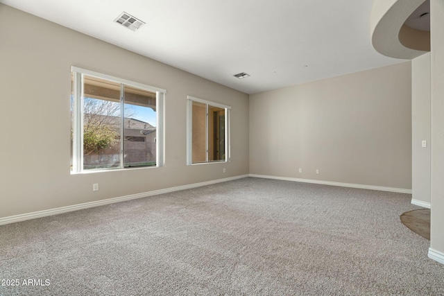 empty room with carpet floors