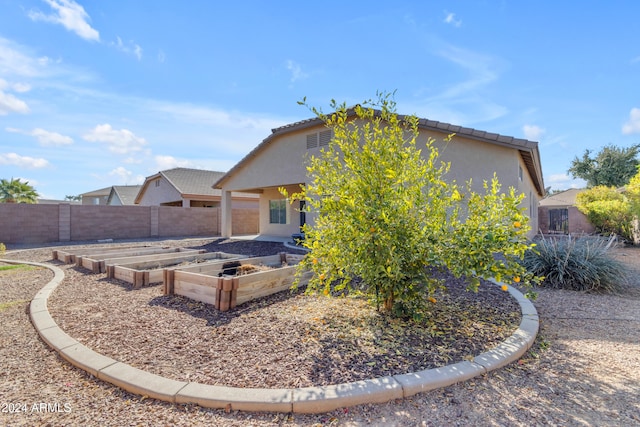 view of rear view of property