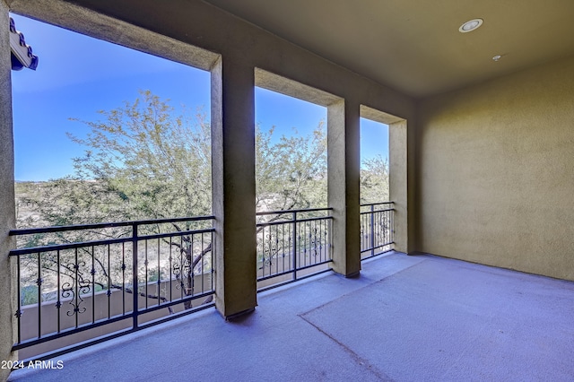 view of balcony