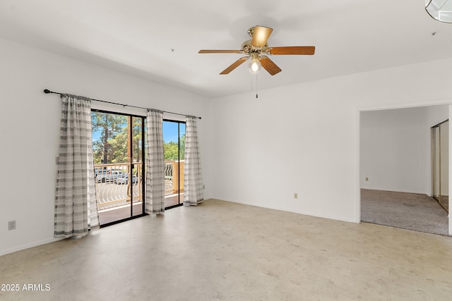 19400 N Westbrook Pkwy Unit 220, Peoria, AZ 85382 - spare room with ceiling fan and concrete flooring