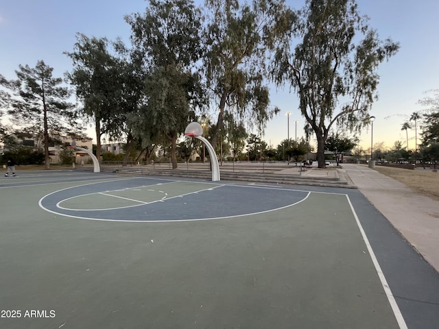 view of basketball court