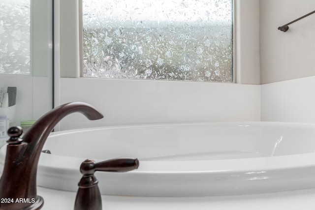 bathroom featuring a bathing tub and sink