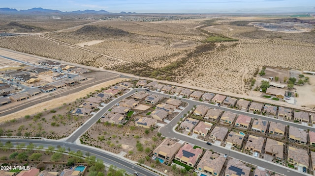 bird's eye view featuring a mountain view