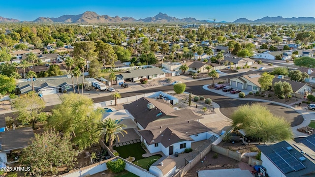 13601 N 50th Pl, Scottsdale, AZ 85254 - aerial view of residential area featuring mountains