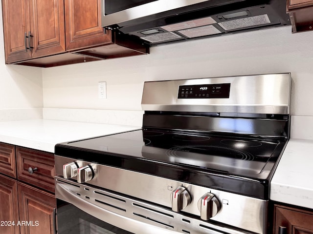 kitchen featuring stainless steel range