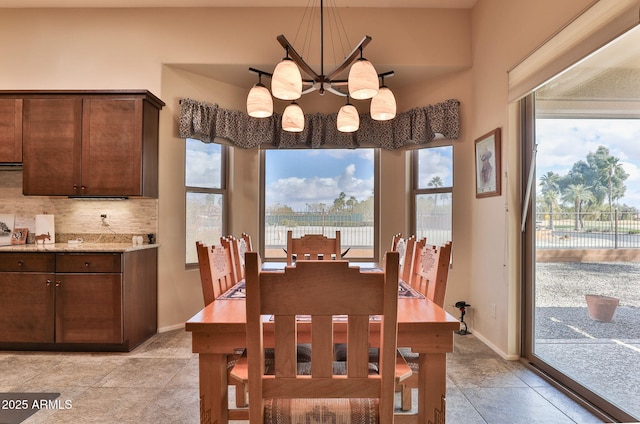 view of dining room