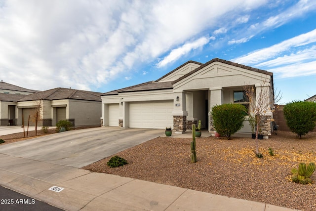 view of front of house featuring a garage