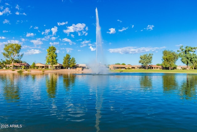 view of water feature