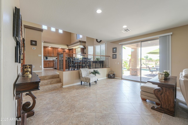 21841 N Ingram Ct, Maricopa, AZ 85138 - foyer entrance featuring baseboards, recessed lighting, and light tile patterned flooring