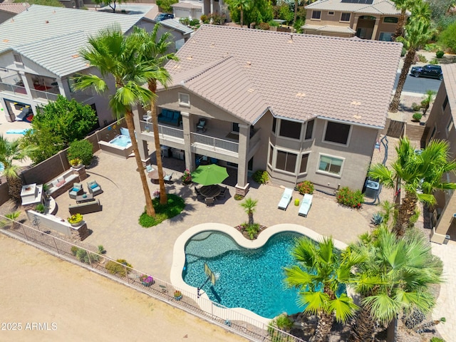 21841 N Ingram Ct, Maricopa, AZ 85138 - view of pool with a patio and central air condition unit