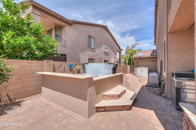 21841 N Ingram Ct, Maricopa, AZ 85138 - view of patio with a sink