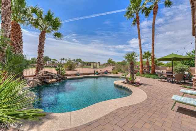 21841 N Ingram Ct, Maricopa, AZ 85138 - view of swimming pool with a patio