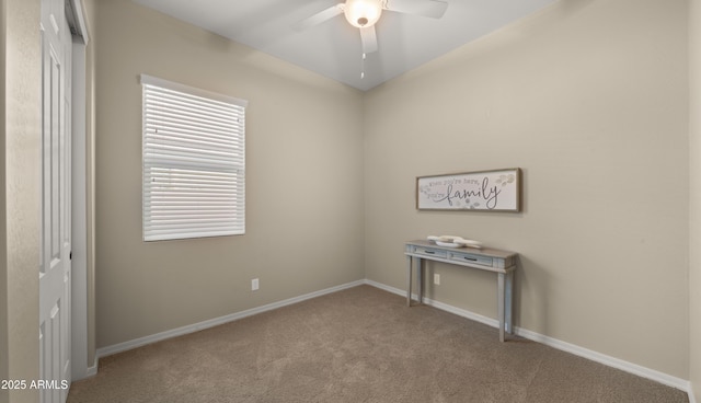 4341 E Evelyn St, Gilbert, AZ 85295 - empty room with carpet and ceiling fan