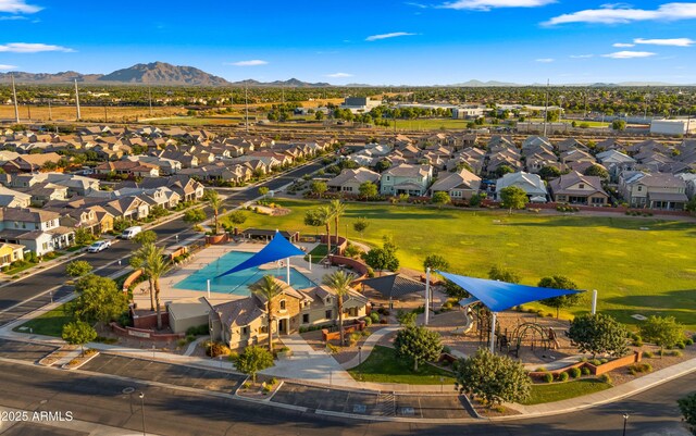 4341 E Evelyn St, Gilbert, AZ 85295 - aerial view of residential area featuring a mountain backdrop