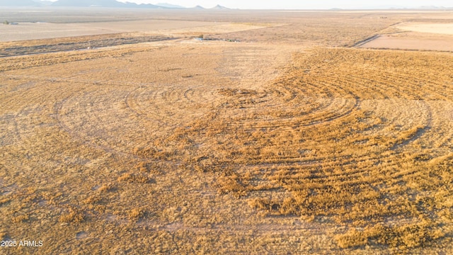 bird's eye view with a rural view