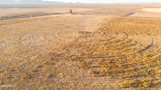 aerial view featuring a rural view