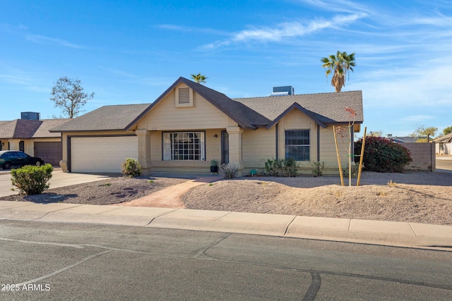 ranch-style house with a garage